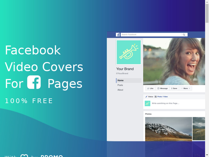 Video Covers For Facebook Pages Landing page