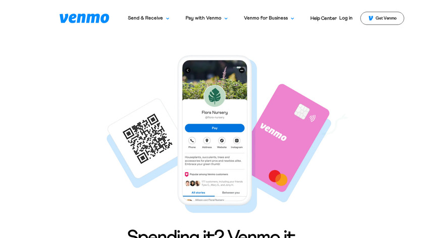 Pay in apps with Venmo Landing Page