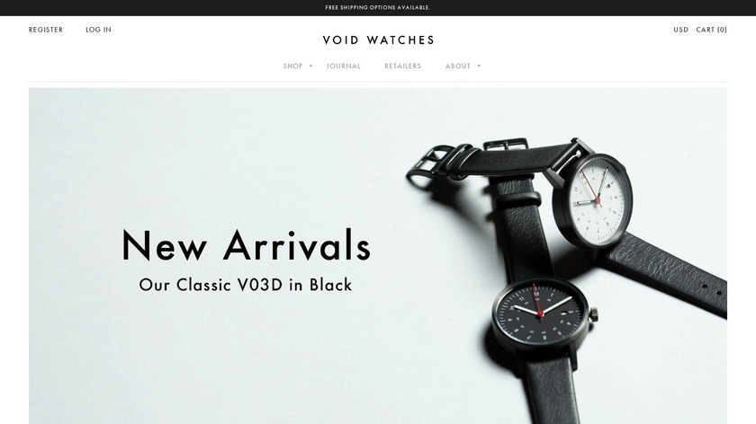 Void Watches Landing Page