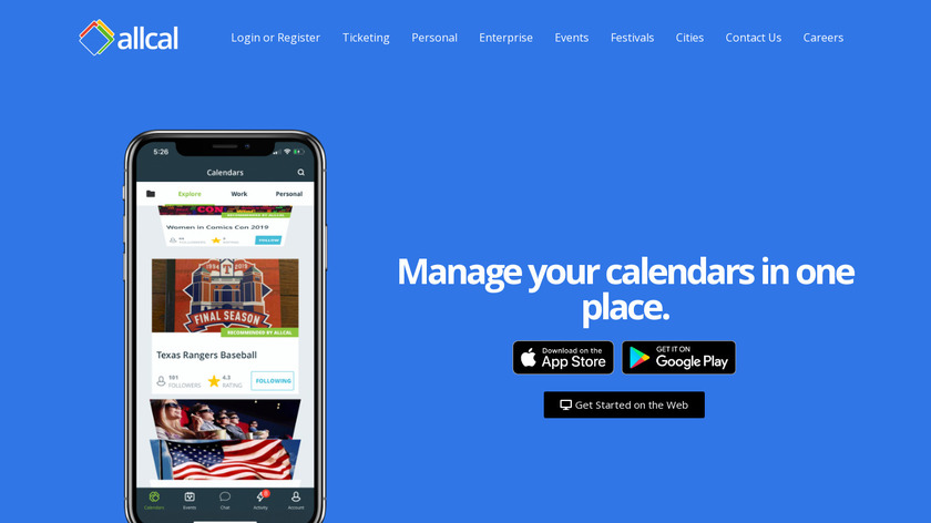 allcal Landing Page