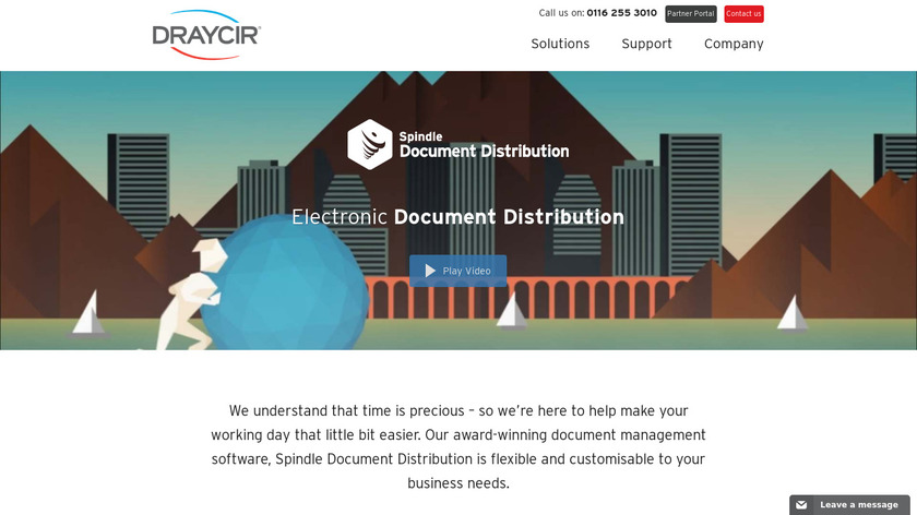 Spindle Document Distribution Landing Page