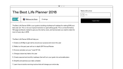 The Best Life Planner 2018 image