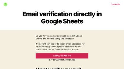 Email Verification on Google Sheets image