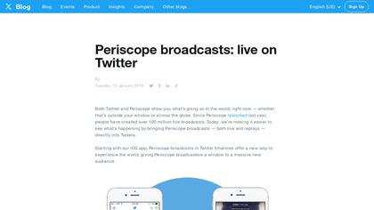 Periscope on Twitter for iOS image