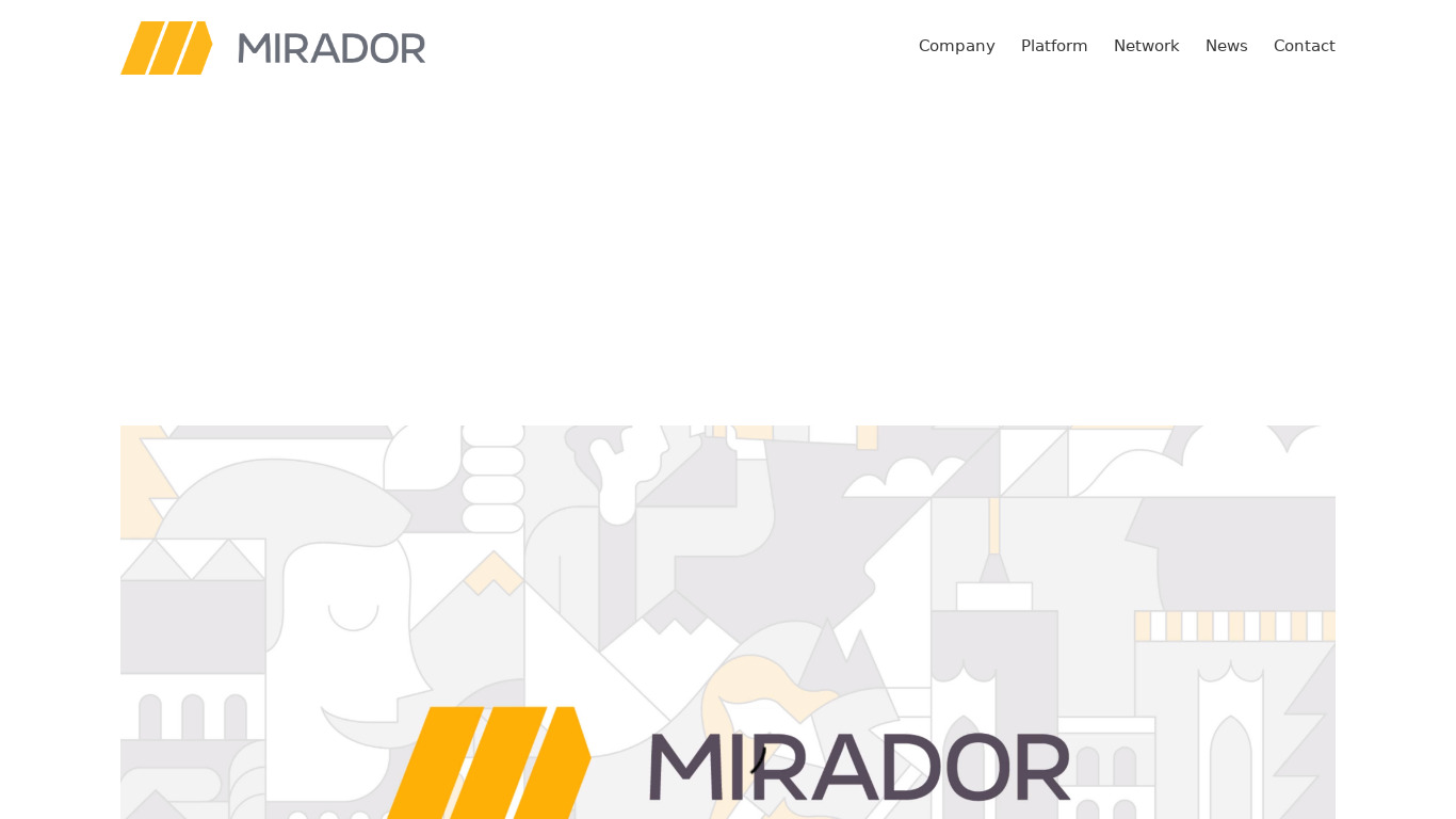 Mirador Landing page