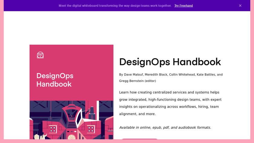 The DesignOps Handbook by InVision Landing Page
