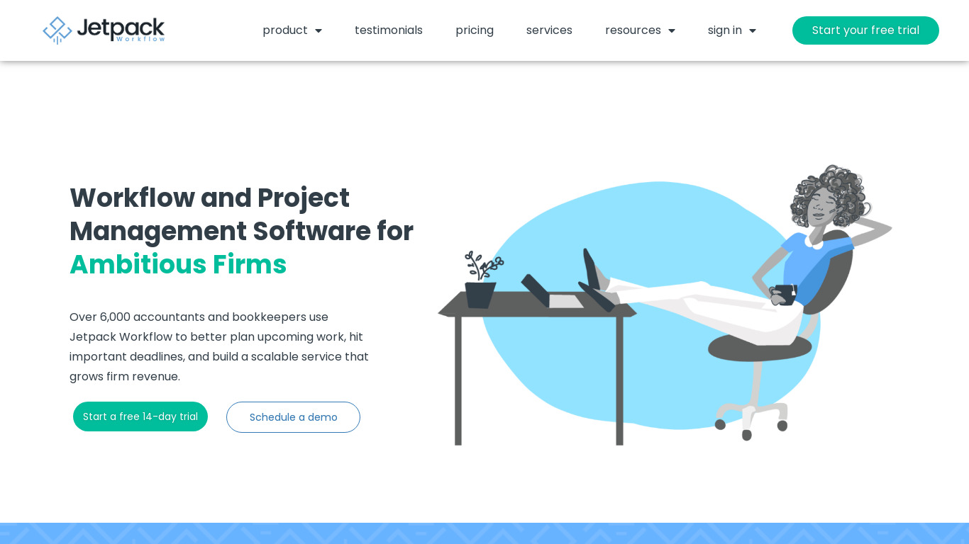 Jetpack Workflow Landing page