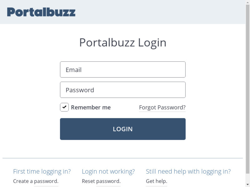 Portalbuzz Landing Page