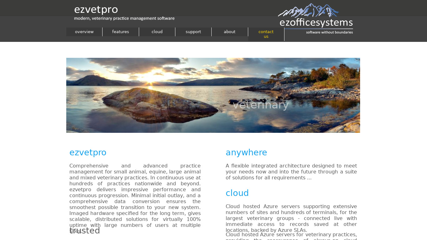 Ezvetpro Landing page