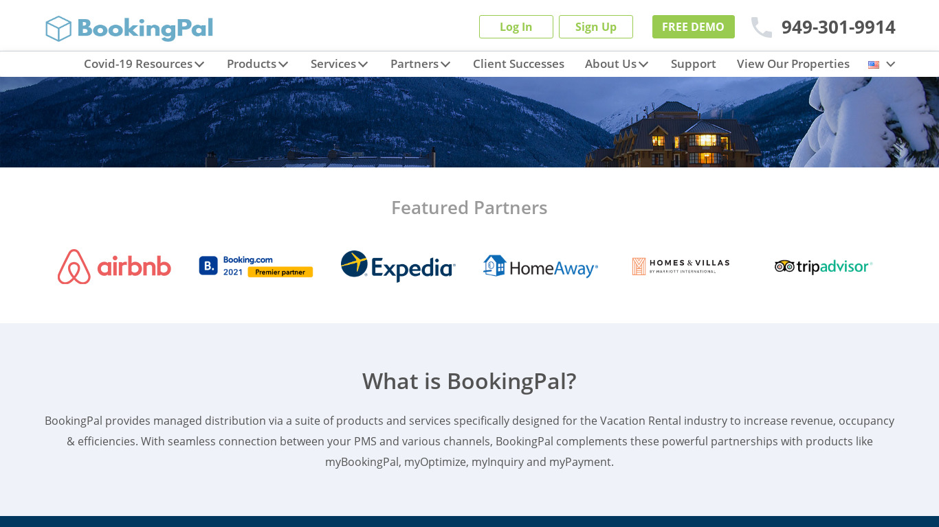 BookingPal Landing page