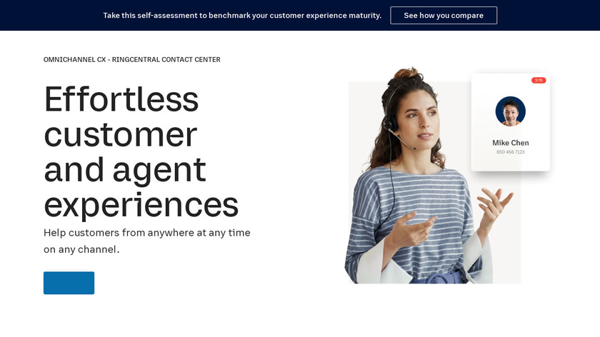 RingCentral Contact Center Landing Page