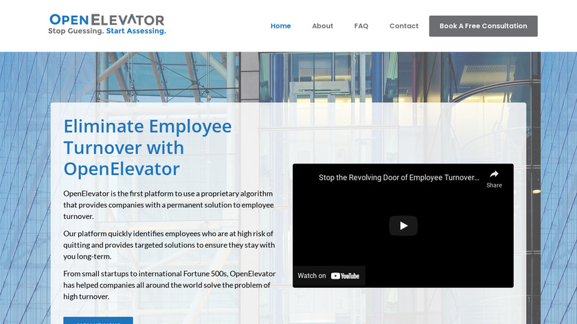 OpenElevator Landing Page