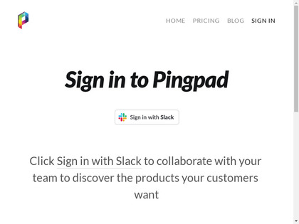 Pingpad for Slack image