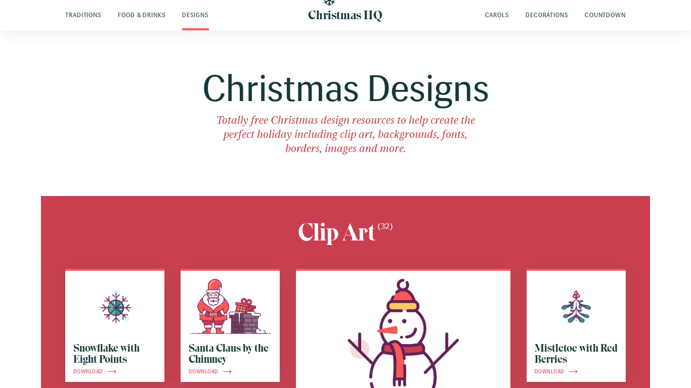 Christmas HQ Landing page