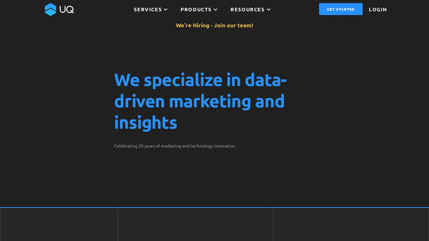 UQube Landing Page