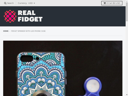 iPhone Case + Fidget Spinner image