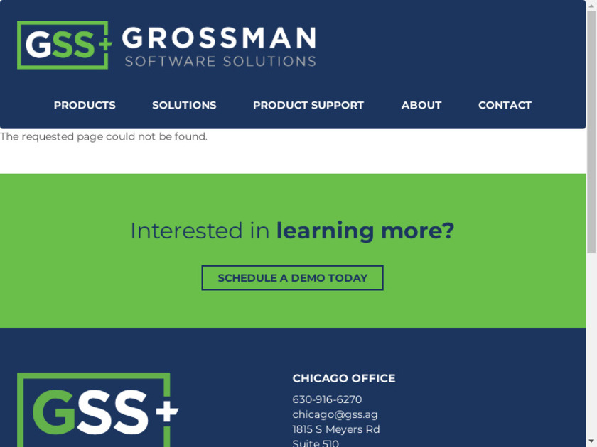 gss.ag AGROSOFT Landing Page