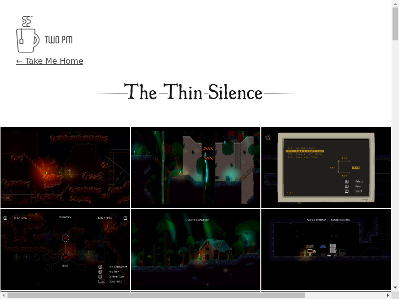The Thin Silence Landing page