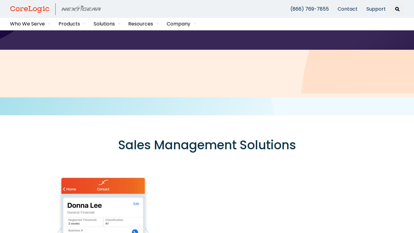 Luxor CRM Landing page
