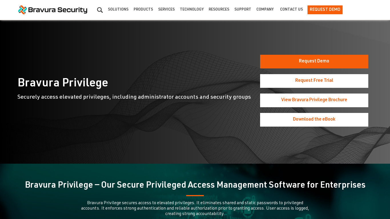 Hitachi ID Privileged Access Manager Landing page