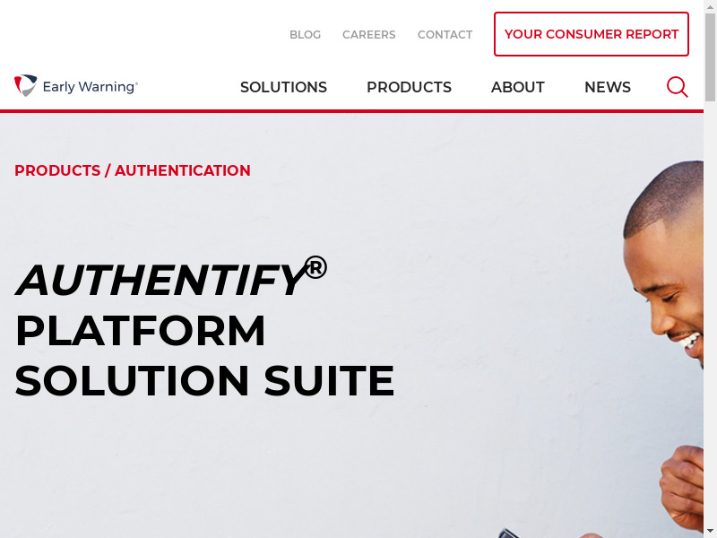 Authentify Landing page