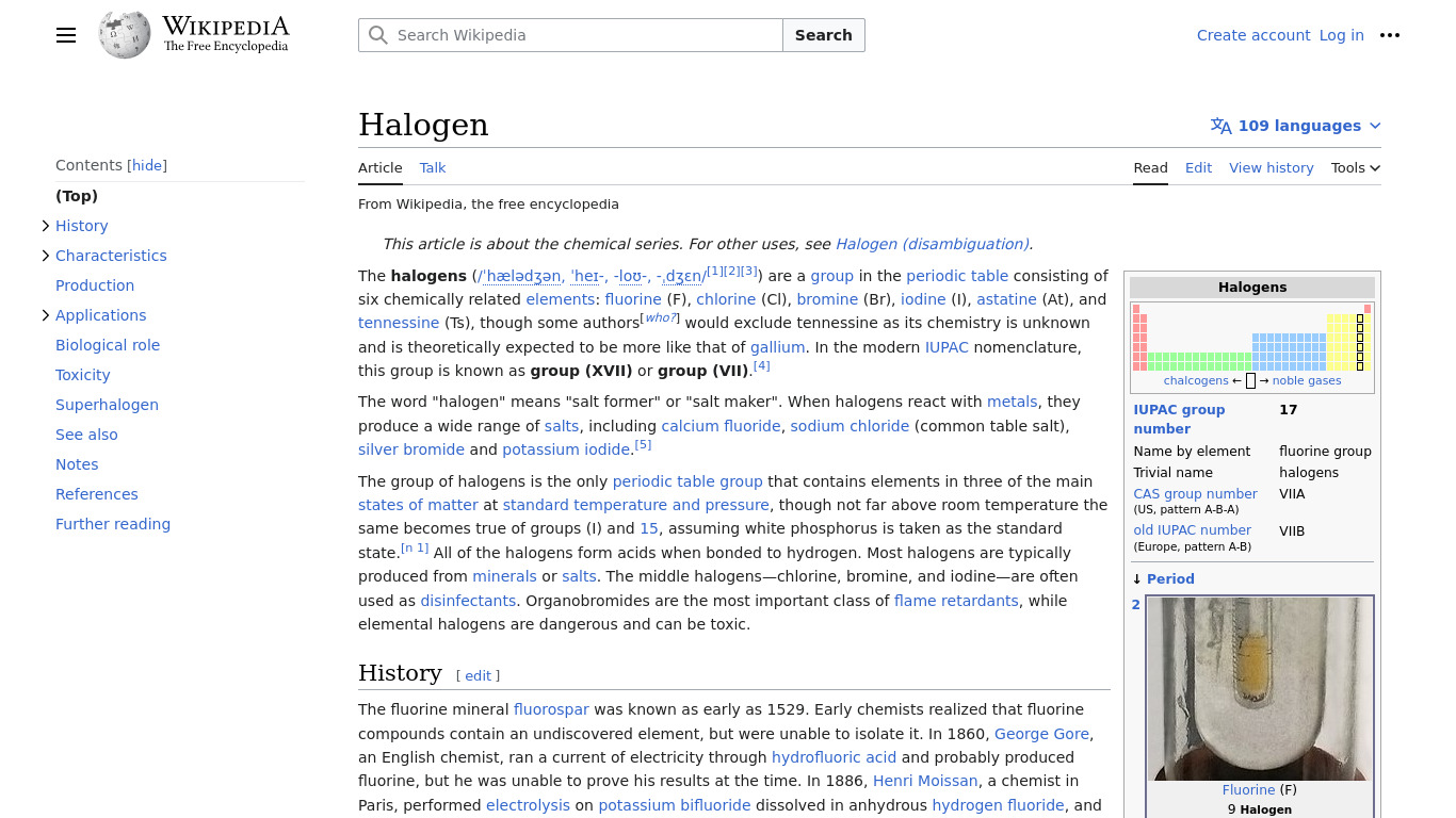 Halogen Landing page