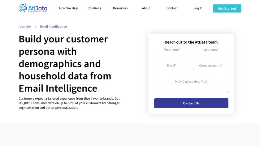 Email Intelligence Landing Page