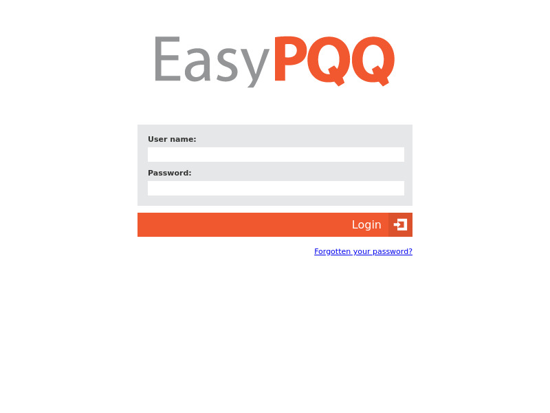 EasyPQQ Landing page