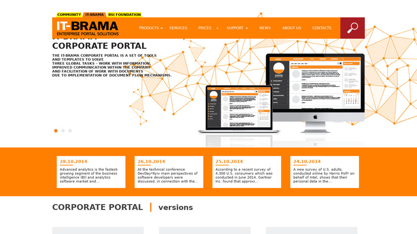 IT-BRAMA Corporate Portal Landing Page