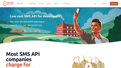 The SMS Works SMS API image