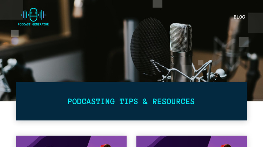 PodcastGen Landing Page