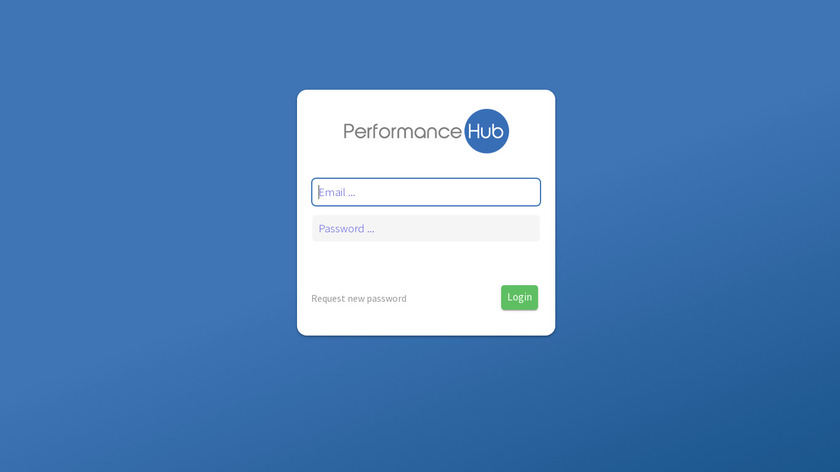 PerformanceHub Landing Page