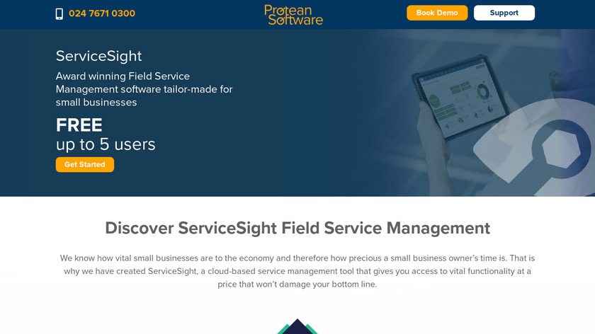 ServiceSight Landing Page