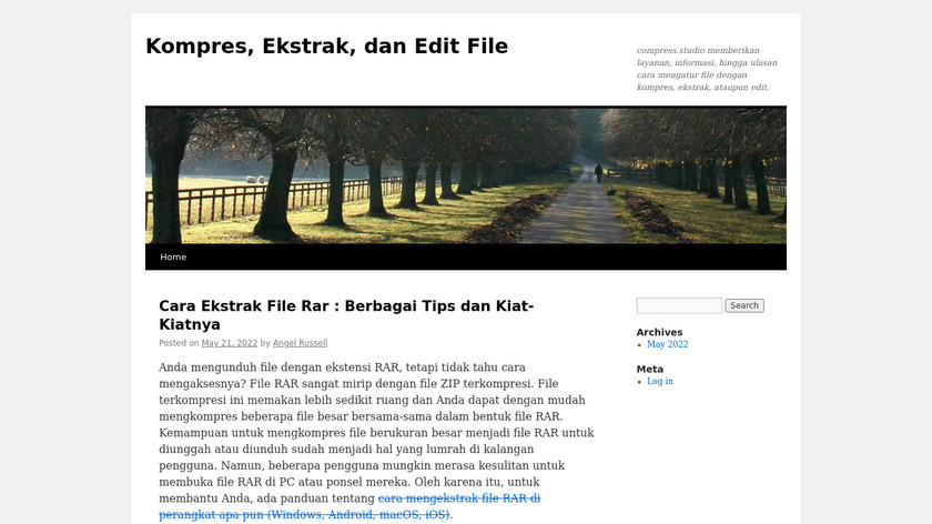 Compress Studio Landing Page
