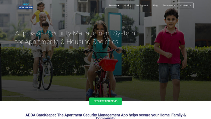 ADDA Security Landing Page