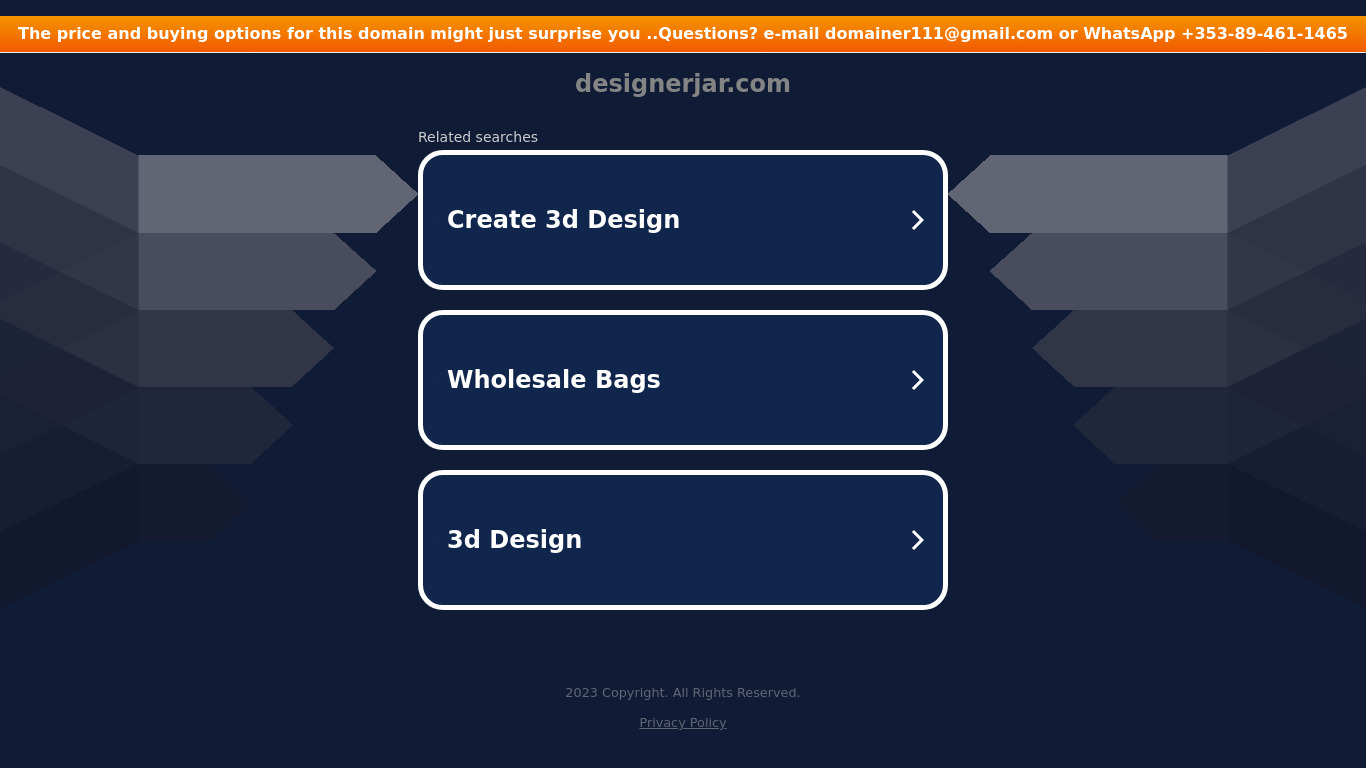 Designerjar Landing page