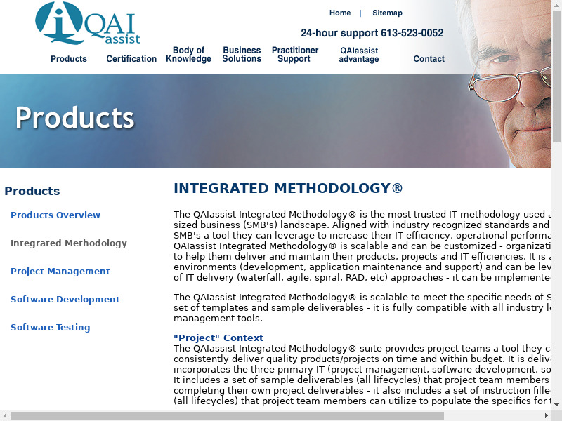 QAIassist Integrated Methodology Landing page