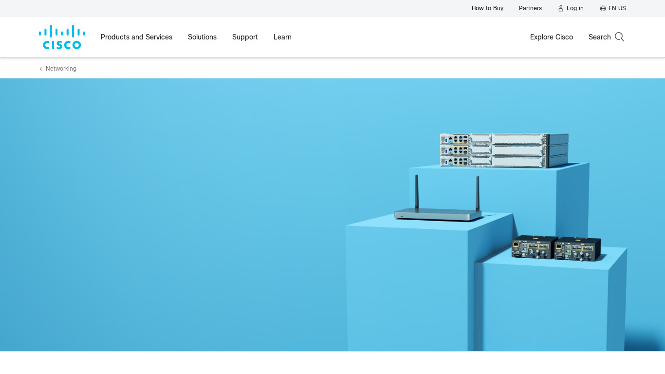 Cisco Routers Landing page