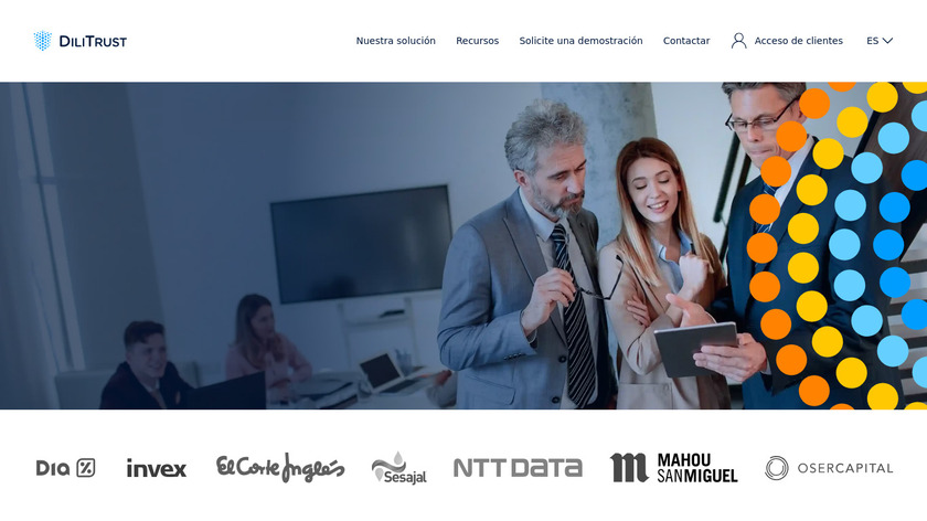 DiliTrust Exec Landing Page