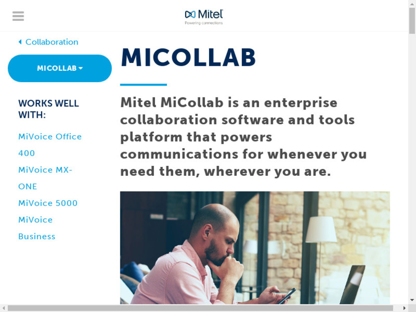 MiCollab Landing Page