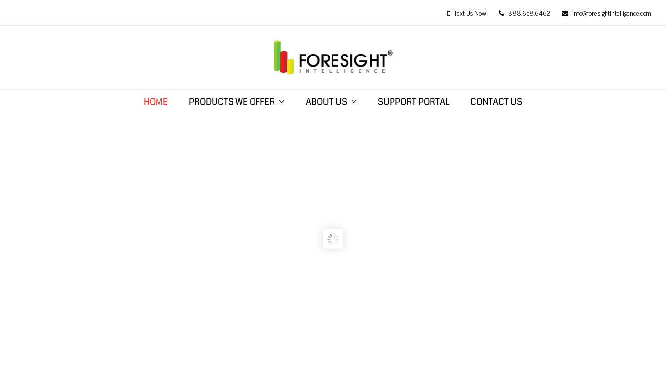 Foresight Intelligence Center Landing page