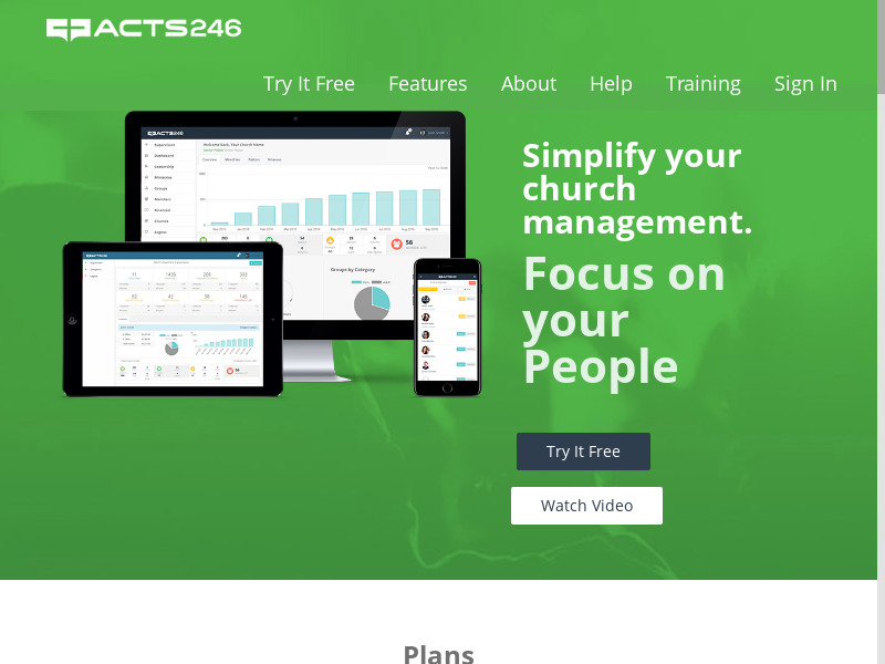Acts246 Landing page