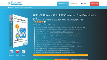 Softaken NSF to PST Converter image