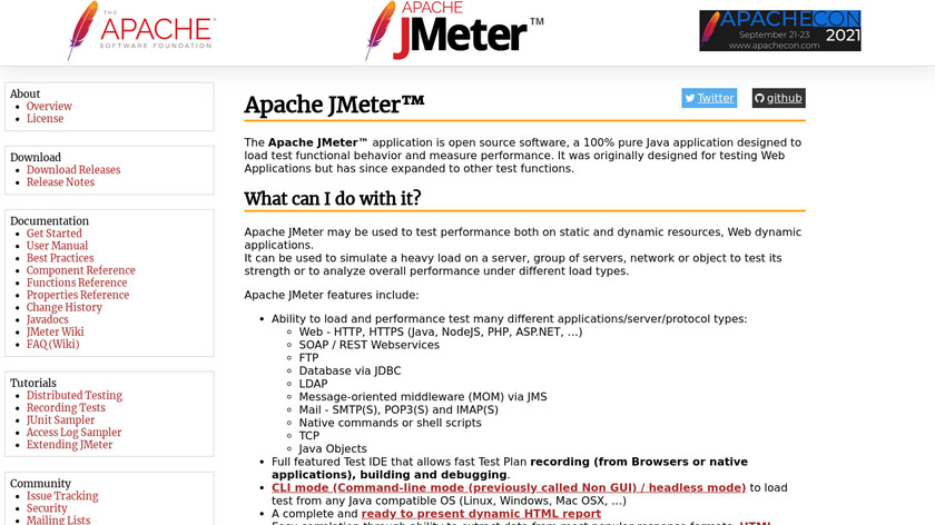 JMeter Landing Page