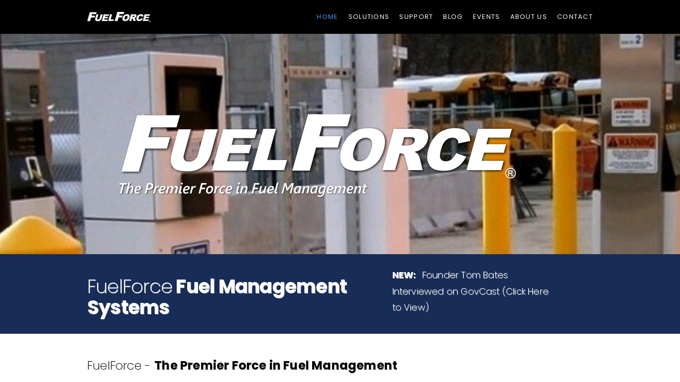FuelForce Landing page
