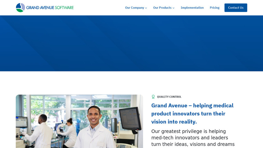 Grand Avenue Software Landing Page