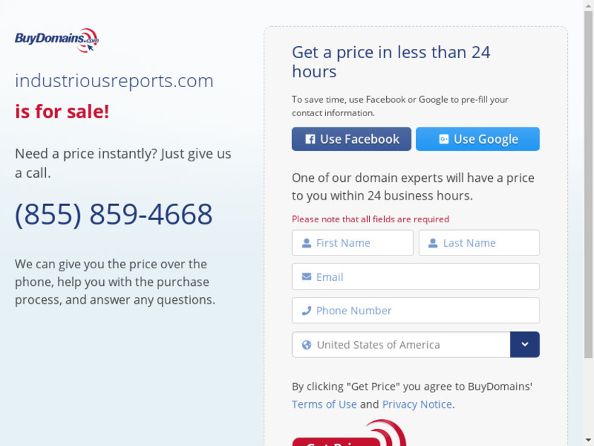 buydomains.com ENGINE Landing Page