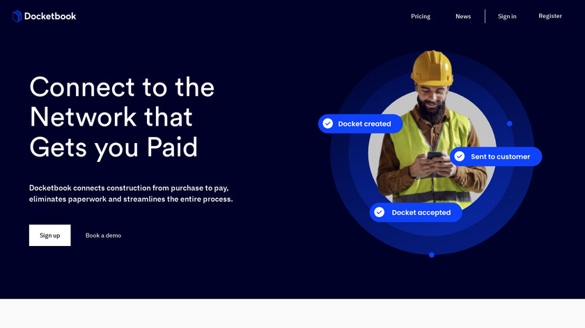 Docketbook Landing Page