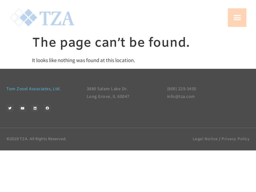 TZA ProTrack Landing Page