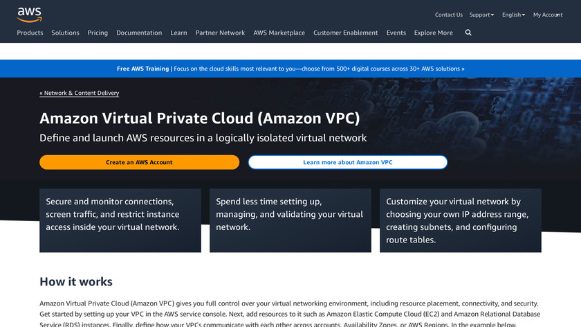 Amazon VPC Landing Page